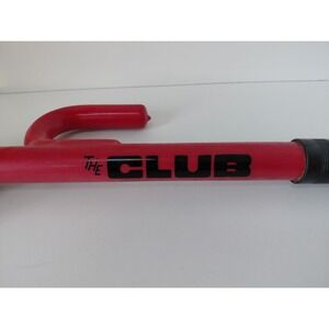 The Club Original Club Steering Wheel Lock with KEY Red